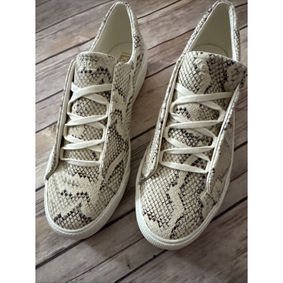 Keds Remi Slip on, Sneaker Womens, Cream Snakeskin Leather, 8 Medium - Picture 5 of 8